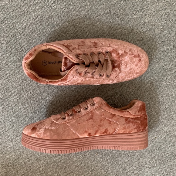 Crushed velvet running shoes size 41 - Picture 1 of 4